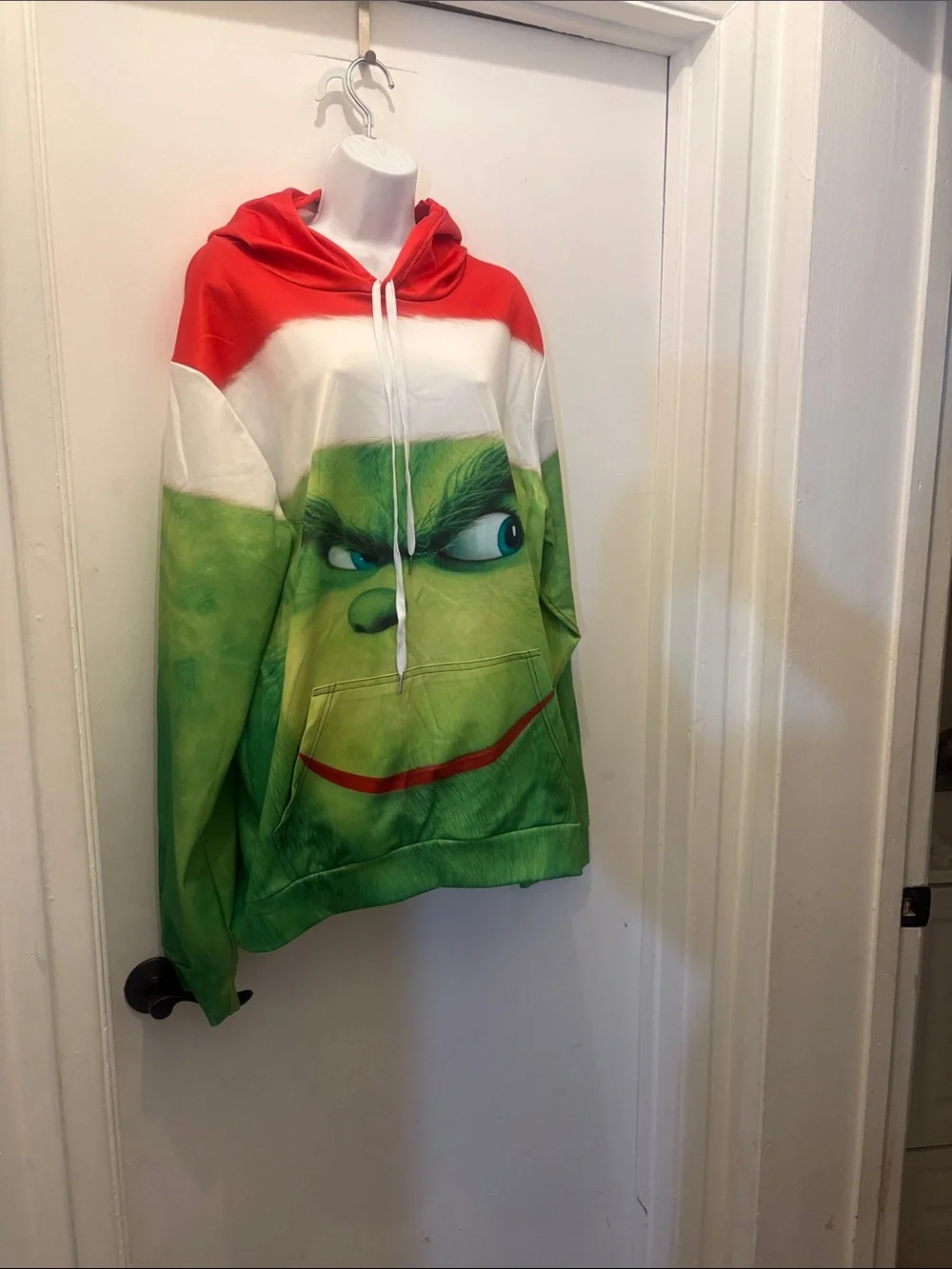 Green Grinch Graphic Holiday Hoodie Sweatshirt size 2x new